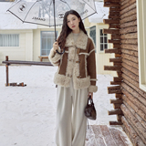 【新款】现货皮毛一体外套297-1924-P205-K298，女装短外套，艾艾淮淮