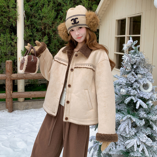 P185 1903 现货皮毛一体羊羔毛外套297 K268 首发新款