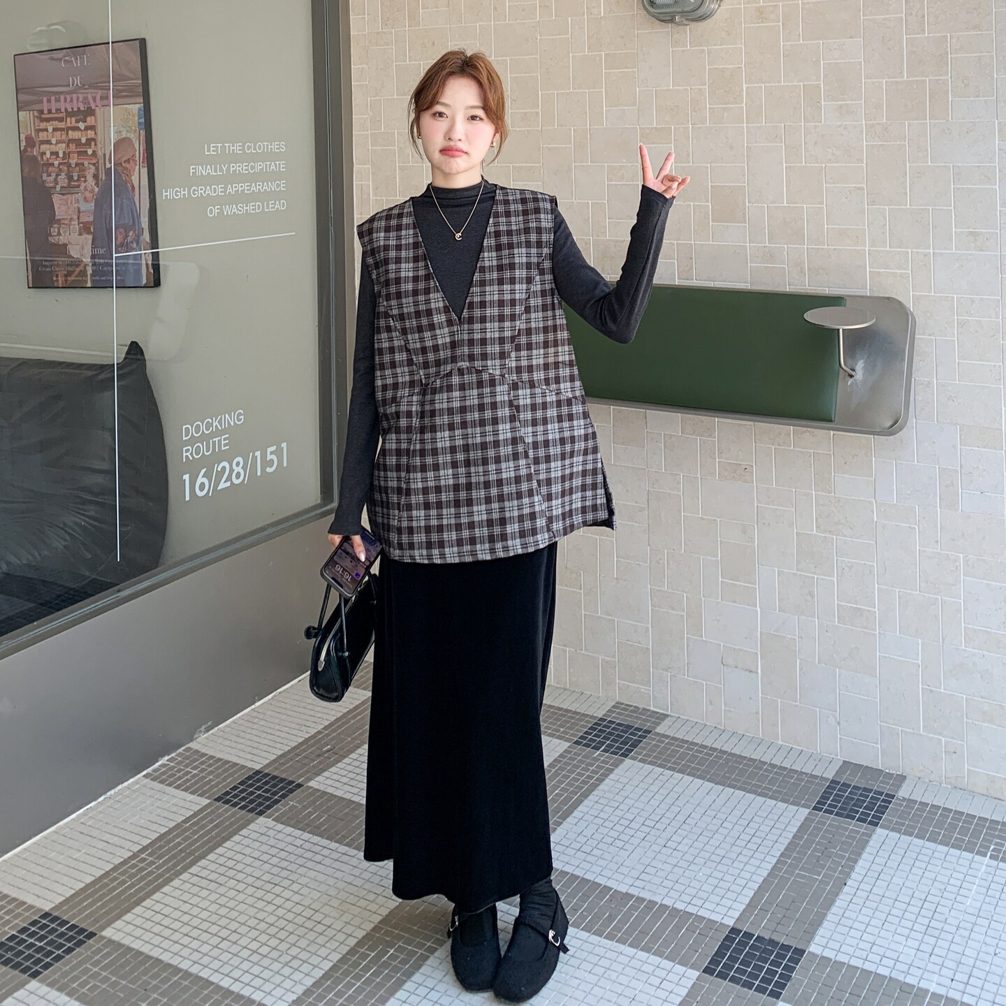 【新款】现货马甲+打底+半身裙三件套297-1751-P165-K238,女装套装/套裙,艾艾淮淮