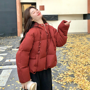 现货 圣诞红 木耳边羽绒服297 P295 90绒 1968 K438 首发新款