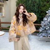 【新款】现货新中式毛绒拼接羽绒服297-1920-P265-K398，女装短外套，艾艾淮淮