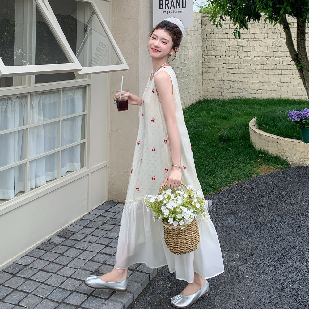 【新款】现货刺绣拼接连衣裙297-1365-P125K188,女装连衣裙,艾艾淮淮