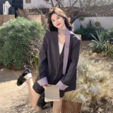 【新款】现货高级感撞色飘带西装套装297-1999-P175-K288，女装套装/套裙，艾艾淮淮