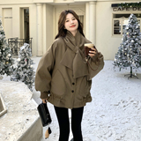 【新款】90绒现货围脖韩系羽绒服外套297-1951-P265-K398，女装短外套，艾艾淮淮