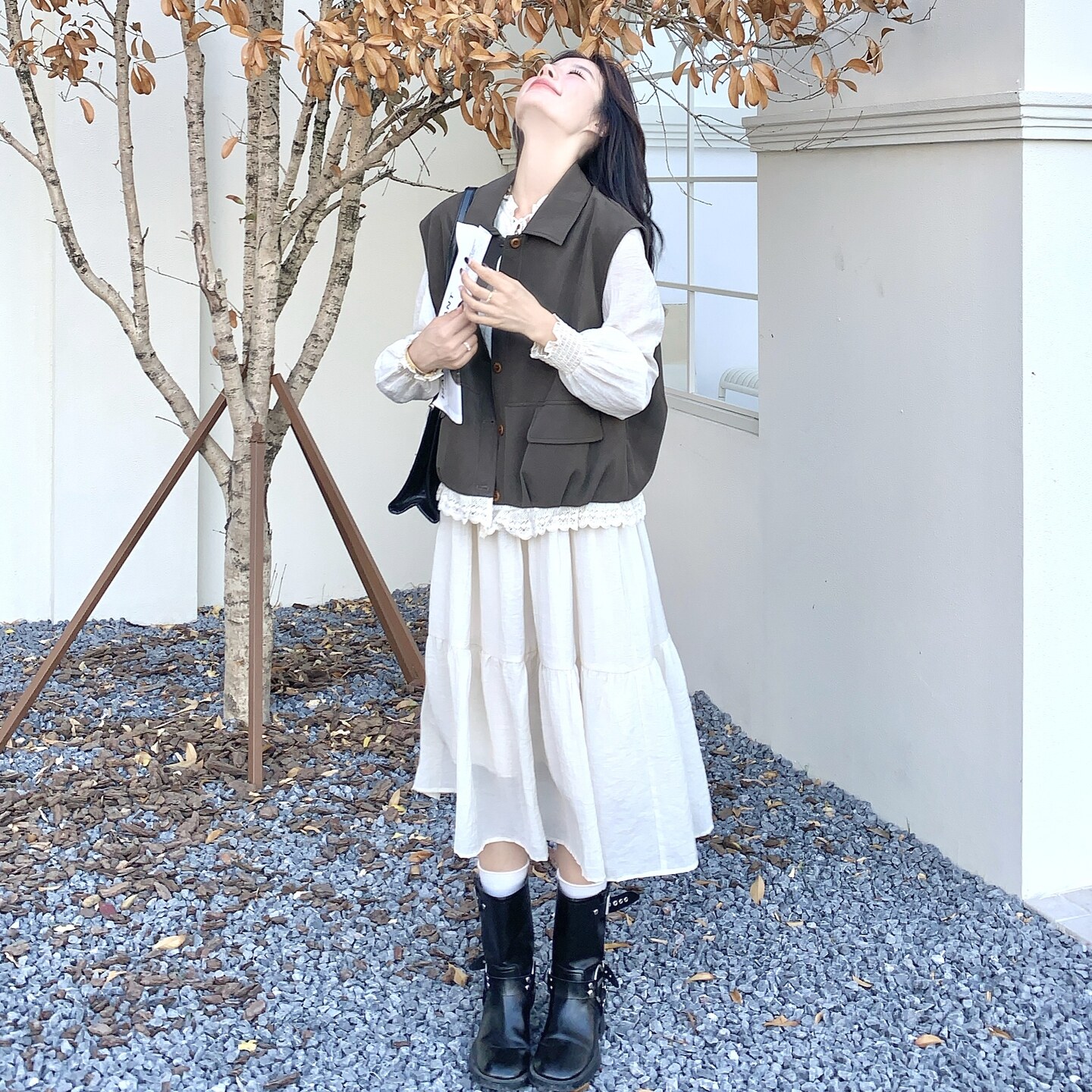 现货马甲+连衣裙套装297-1753-P165-K238，女装套装/套裙，艾艾淮淮