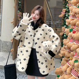 现货个性羊羔毛拼接外套297-1065-P195-K288，女装短外套，艾艾淮淮