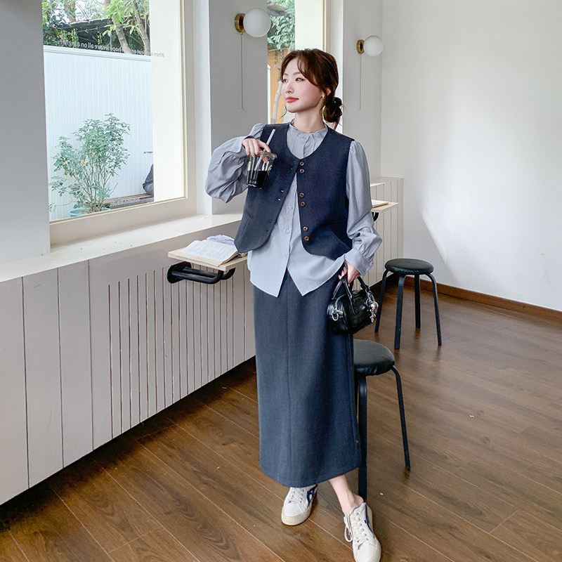 现货马甲套装+衬衫三件套297-1180-P175-K248,商品下架区,艾艾淮淮