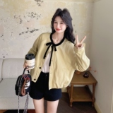 【新款】现货撞色系带外套297-1995-P165-K268，女装短外套，艾艾淮淮