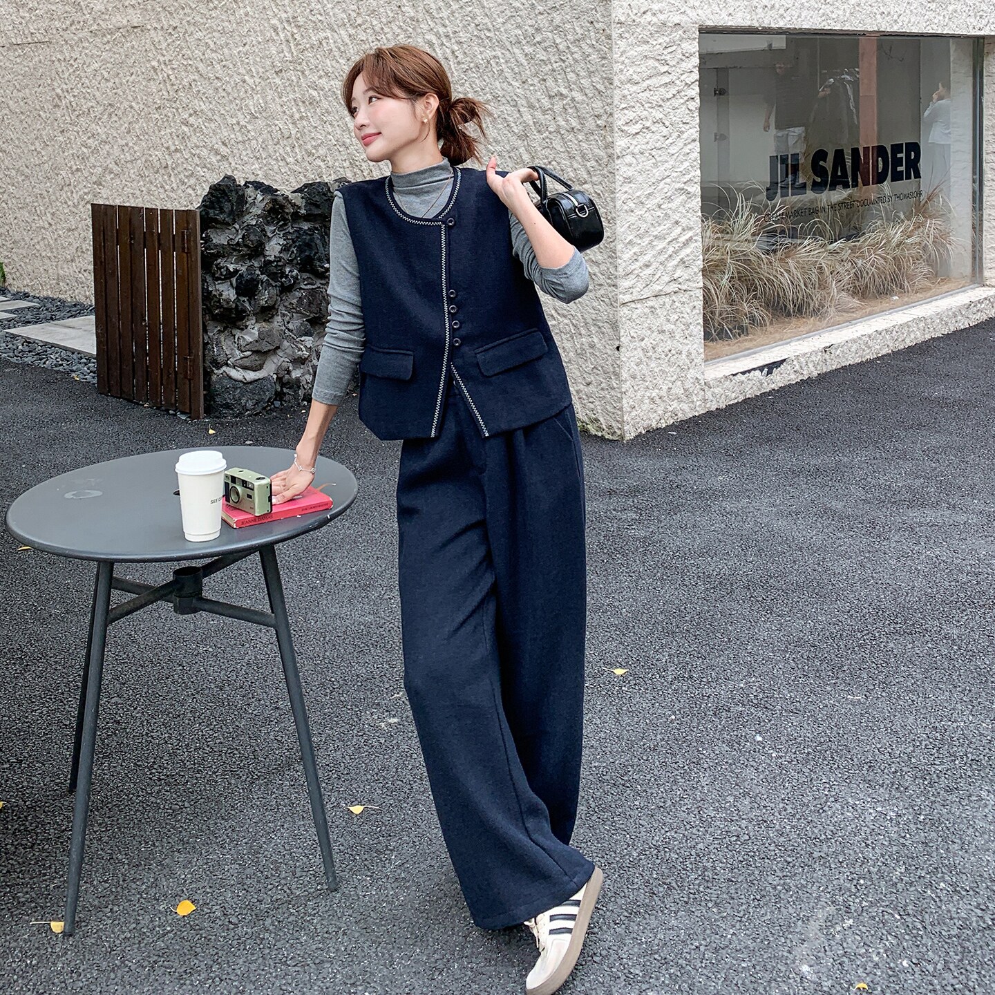 现货马甲+打底+阔腿裤三件套297-1780-P185-K268，女装套装/套裙，艾艾淮淮