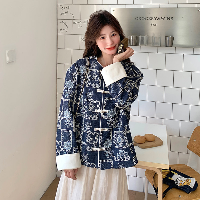 现货新中式提花显瘦外套297-1156-P145-K208,商品下架区,艾艾淮淮