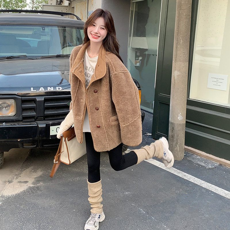 现货皮毛一体297-979-P195-K288,女装短外套,艾艾淮淮