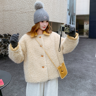 P185 1900 现货羊羔毛皮毛一体外套297 K268 首发新款