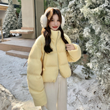 【新款】现货针织小个子洋气90绒保暖外套297-1949-P275-K408，女装短外套，艾艾淮淮