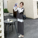 现货休闲马甲+裙+长袖T三件套297-1668-P155-K218，女装套装/套裙，艾艾淮淮