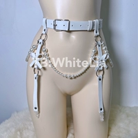 Белый висящий ремешок+4 жемчужных цепей