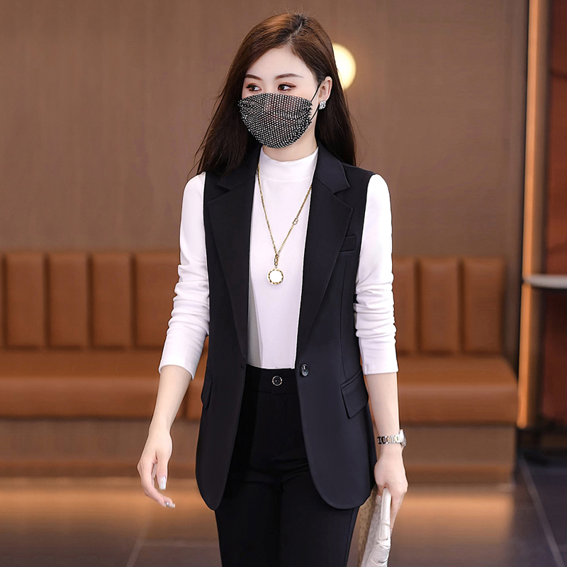 西装马甲女2025新款春秋季高级感气质修身职业外穿小个子马夹背心