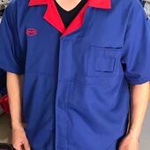 红领西装 领技工夏季 短袖 工作服夏季 工衣绣标志口袋款