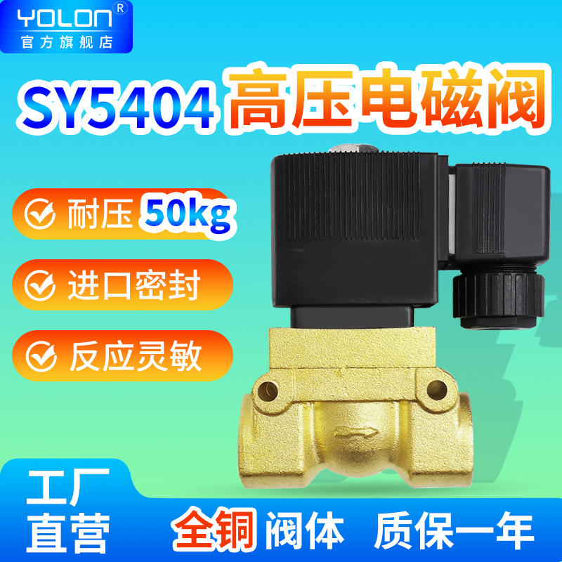 50公斤高压电磁阀SY5404-15
