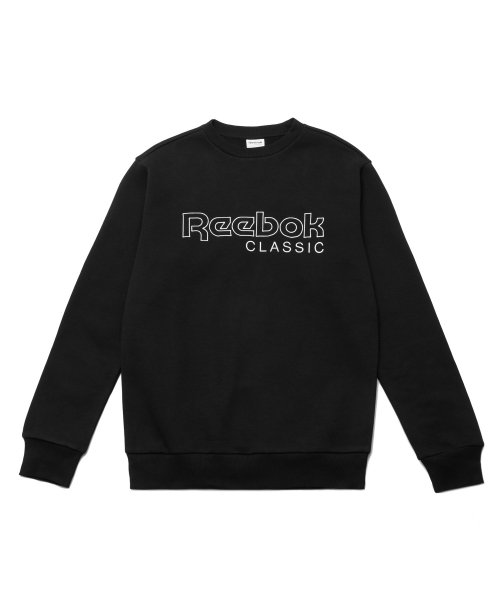 韩国代购REEBOK锐步19新款CL FLC运动衫圆领套头休闲卫衣DT8140