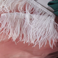 Оранжево-белый 8-10 ткань для волос 1-метра 1 метр