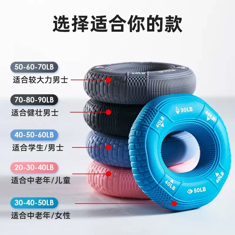 硅胶握力圈男女练臂肌训练手劲器材五指力量儿童学生锻炼手力康复