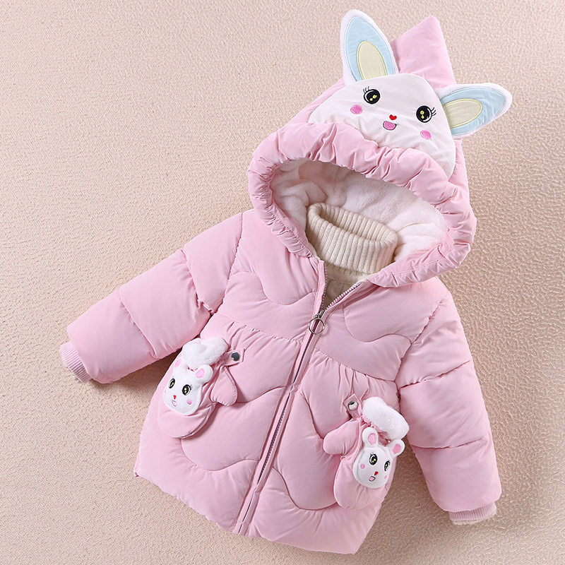 女童棉衣外套加厚棉袄女宝宝冬季