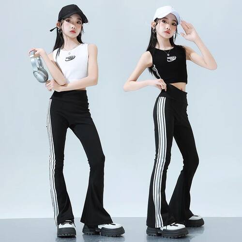 女童街舞显瘦显腿长定制两件套