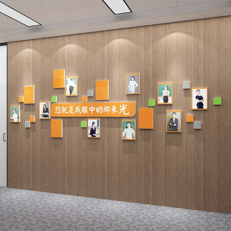 教师办公室文化墙贴照片风采形象师资展示简介教育机构幼儿园装饰