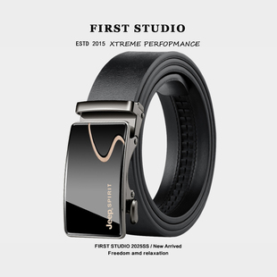 裤 2025新款 带牛皮自动扣休闲商务腰带男 SPIRIT吉普皮带男士 JEEP