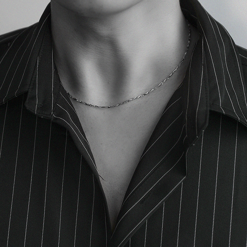 925银项链男生简约女个性饰品