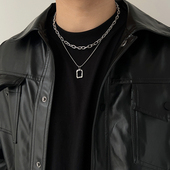 YiJian Studio欧美叠戴项链男小众设计女个性 潮流配饰嘻哈街头