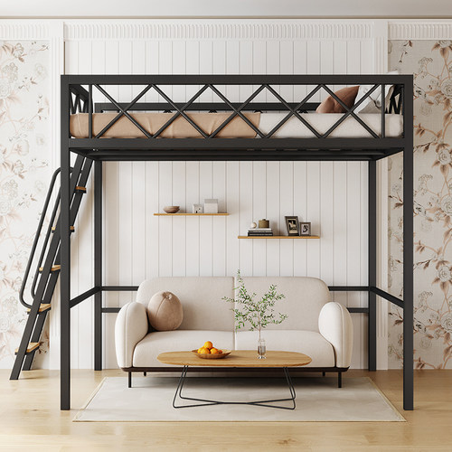 省空间高架床铁艺简约2