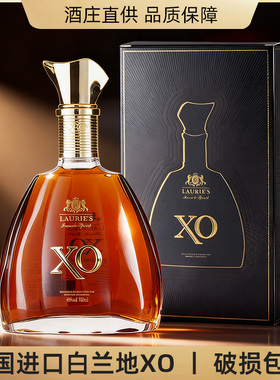法国进口白兰地洋酒XO烈酒40度夜场酒吧可乐桶700ml礼盒装正品