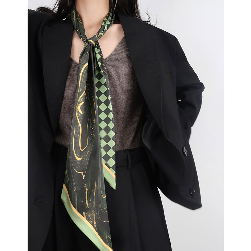 设计师小众原创风春秋季装饰丝巾
