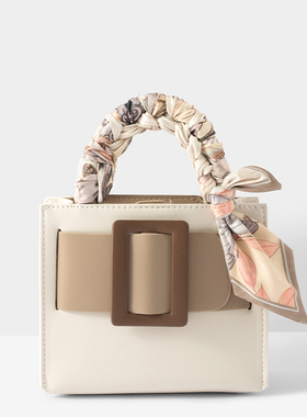 「知雾X设计师」欧式闹钟~高级感丝巾发带女小长条绑包包飘带领巾