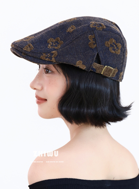 知雾艺术生穿搭复古前进帽女
