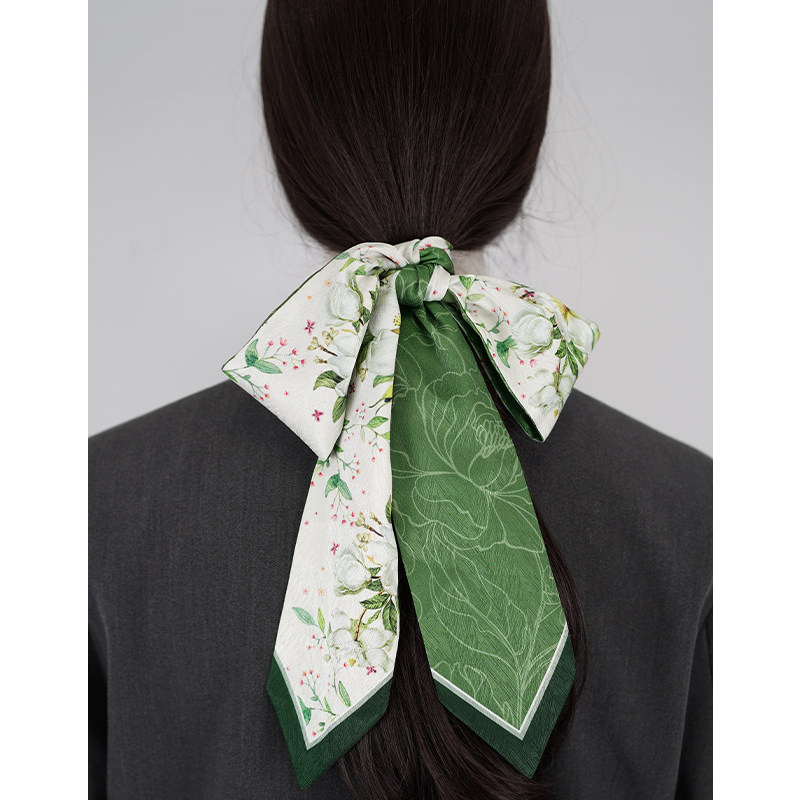 知雾原创~这盛世如你~中国风花卉丝巾小长条女领巾发带腰带绑包,服饰配件/皮带/帽子/围巾,围巾/丝巾/披肩,淘宝优惠券,粉丝福利购,淘宝优惠卷