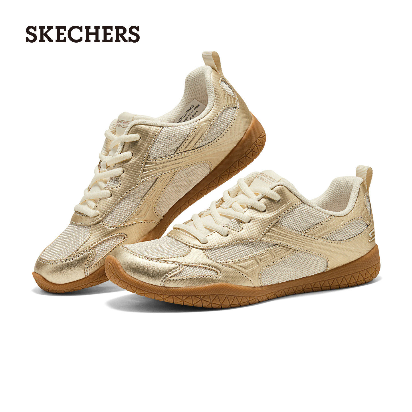 SKECHERS德训鞋女银色202
