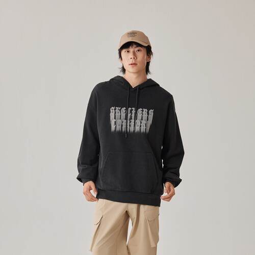 Skechers斯凯奇男女款秋冬宽松针织连帽套头卫衣L325U047