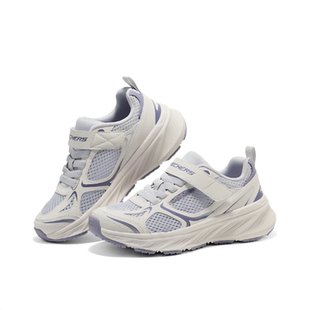 Skechers2026新款女童魔术贴运动经典校园黑白鞋319103L