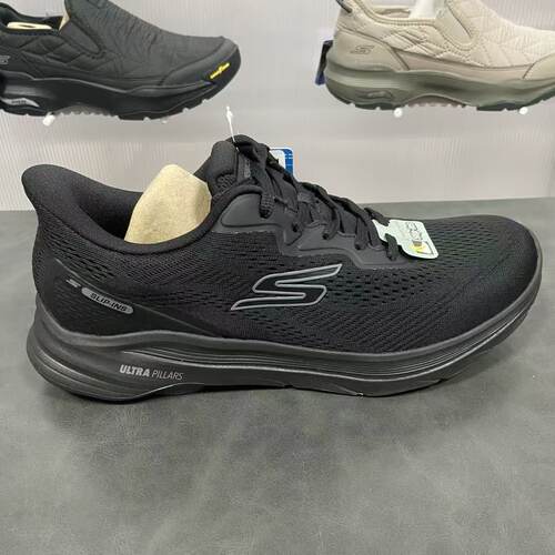 Skechers斯凯奇2025新款男士轻质舒适百搭运动绑带健步鞋216797