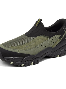 Skechers斯凯奇新款男士百搭舒适透气缓震户外休闲运动鞋237778C