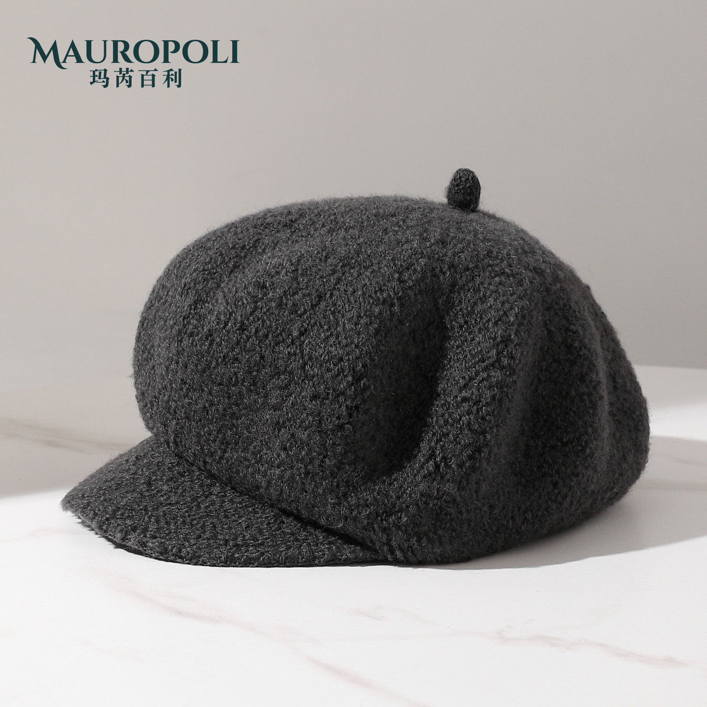 纯羊毛英伦报童帽女士秋冬新款
