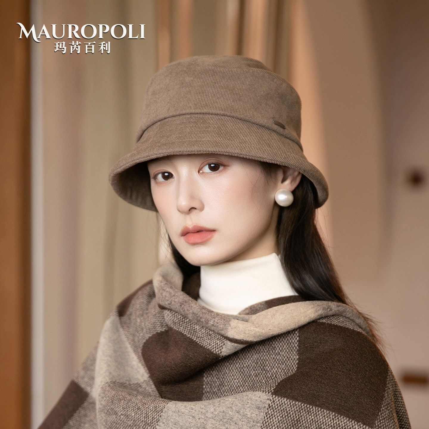 复古显脸小渔夫帽女日系新款盆帽