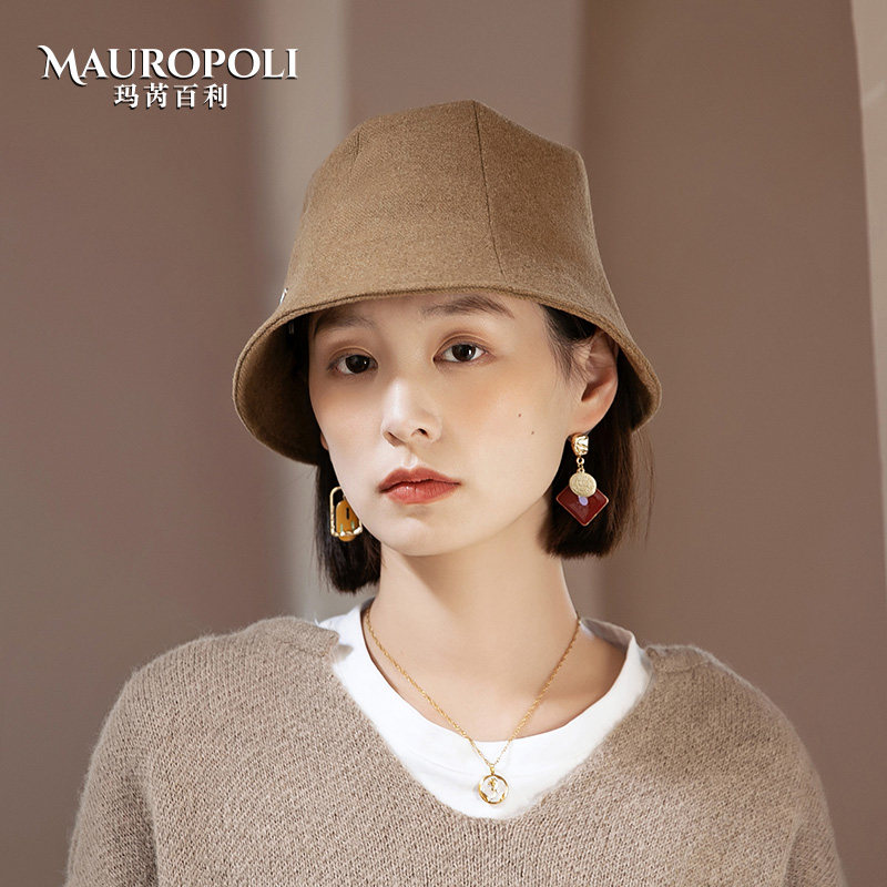 mauropoli渔夫帽出游女士秋冬