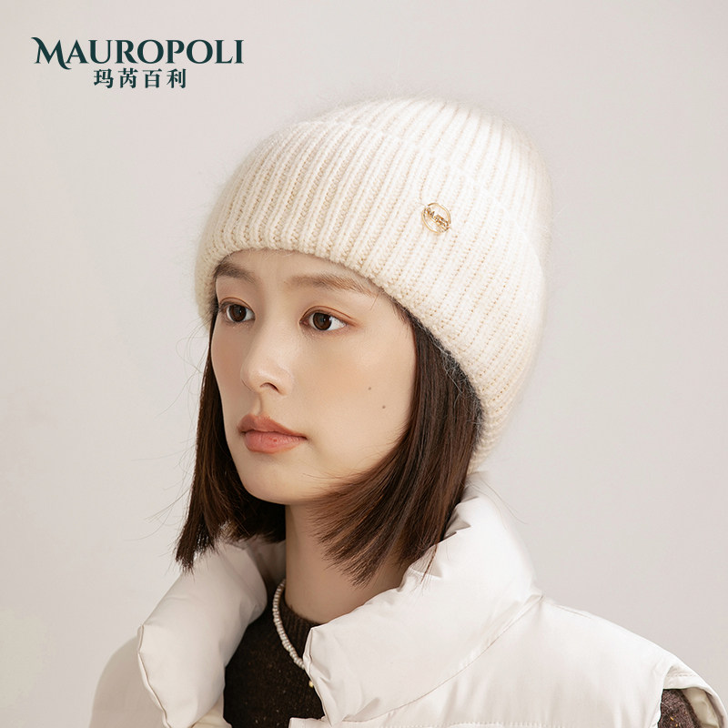 mauropoli毛线帽出游时尚女秋冬