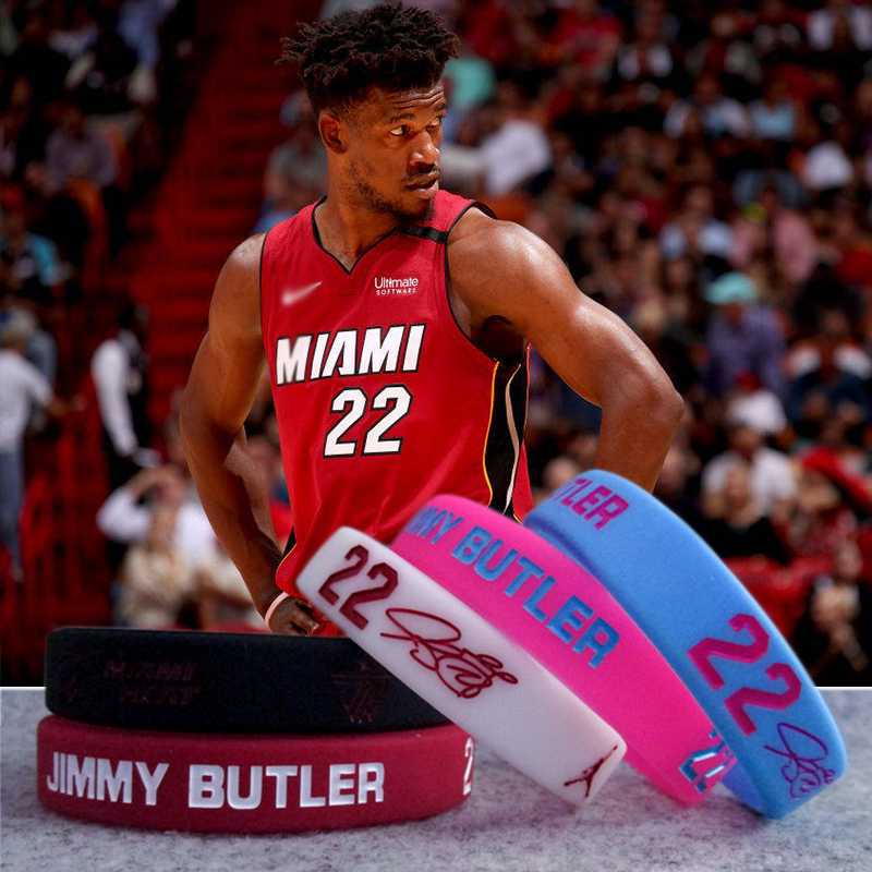 吉米巴特勒手环nba篮球运动签名手环热火球星JB 22号夜光硅胶腕带