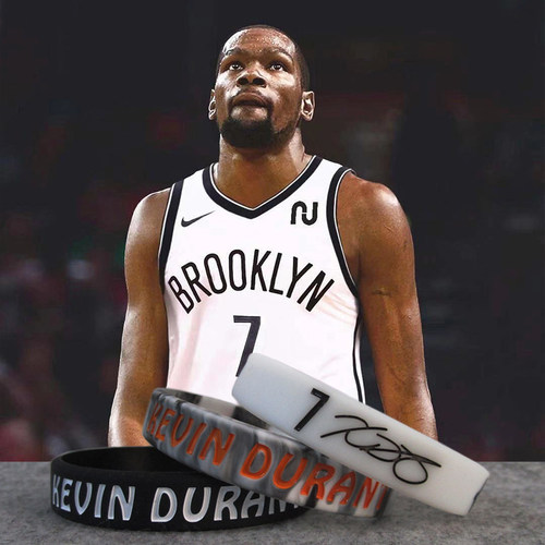 篮网杜兰特7号签名手环NBA篮球勇士队KD夜光运动手腕带雷霆35死神