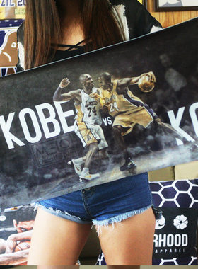 NBA毛巾科比湖人队艾弗森库里