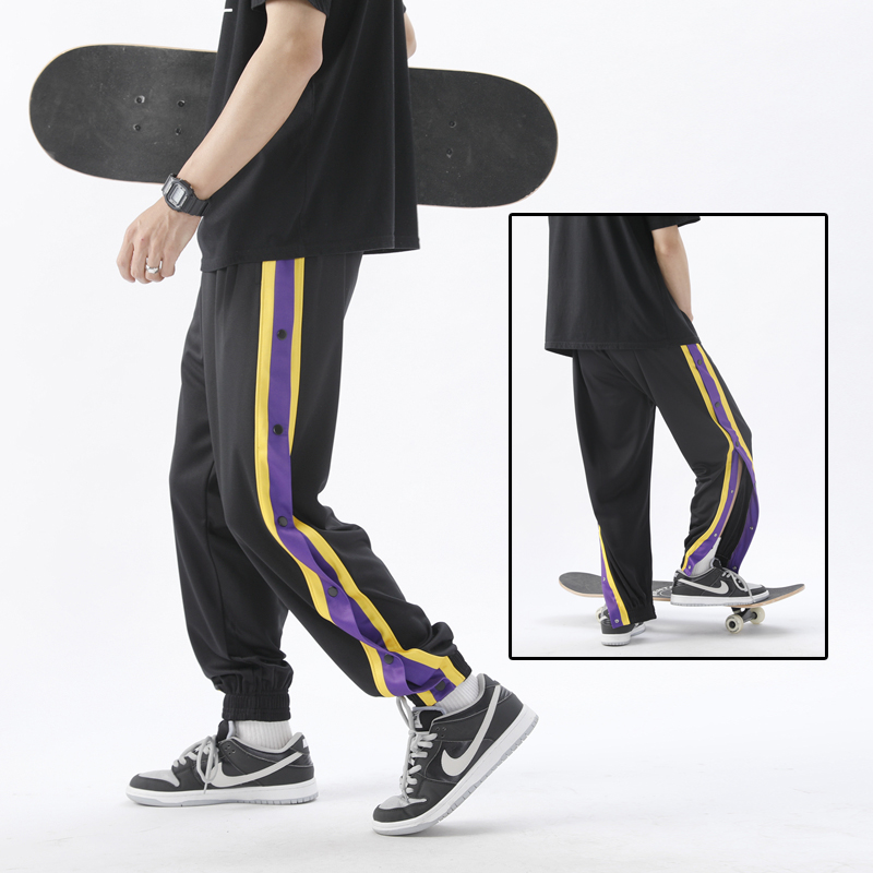 儿童排扣夏季青少年速干运动裤